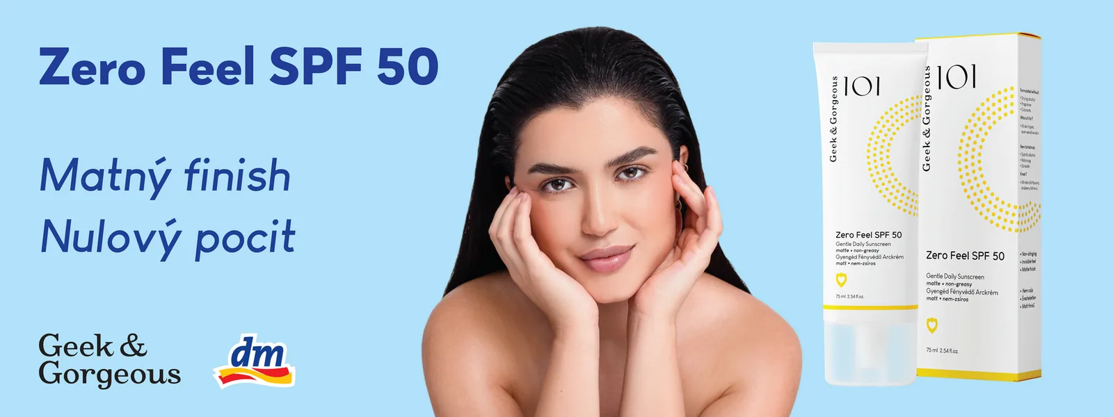 Geek & Gorgeous SPF billboard visual
